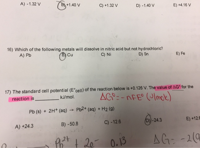 solved-which-of-the-following-metals-will-dissolve-in-nitric-chegg