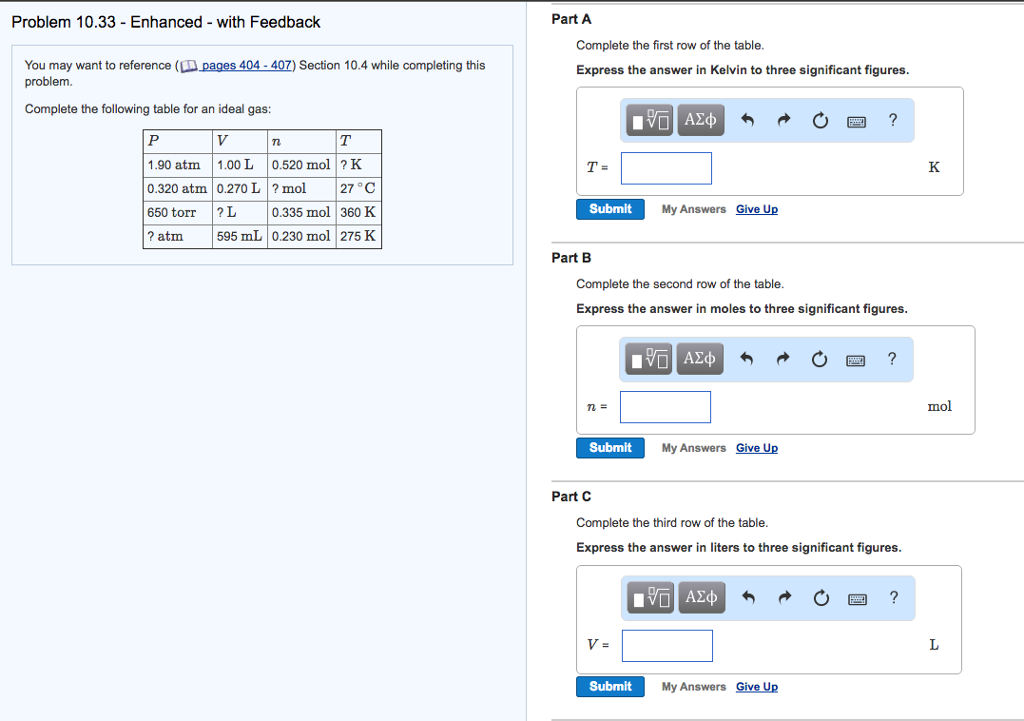 Solved Problem 10.33 Enhanced with Feedback Part A Complete