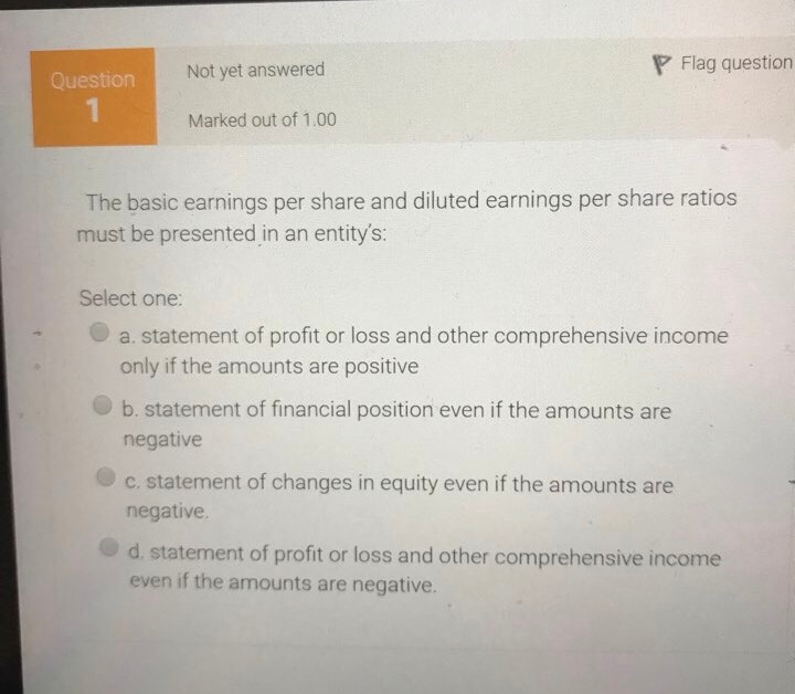 Solved The basic earnings per share and diluted earnings per