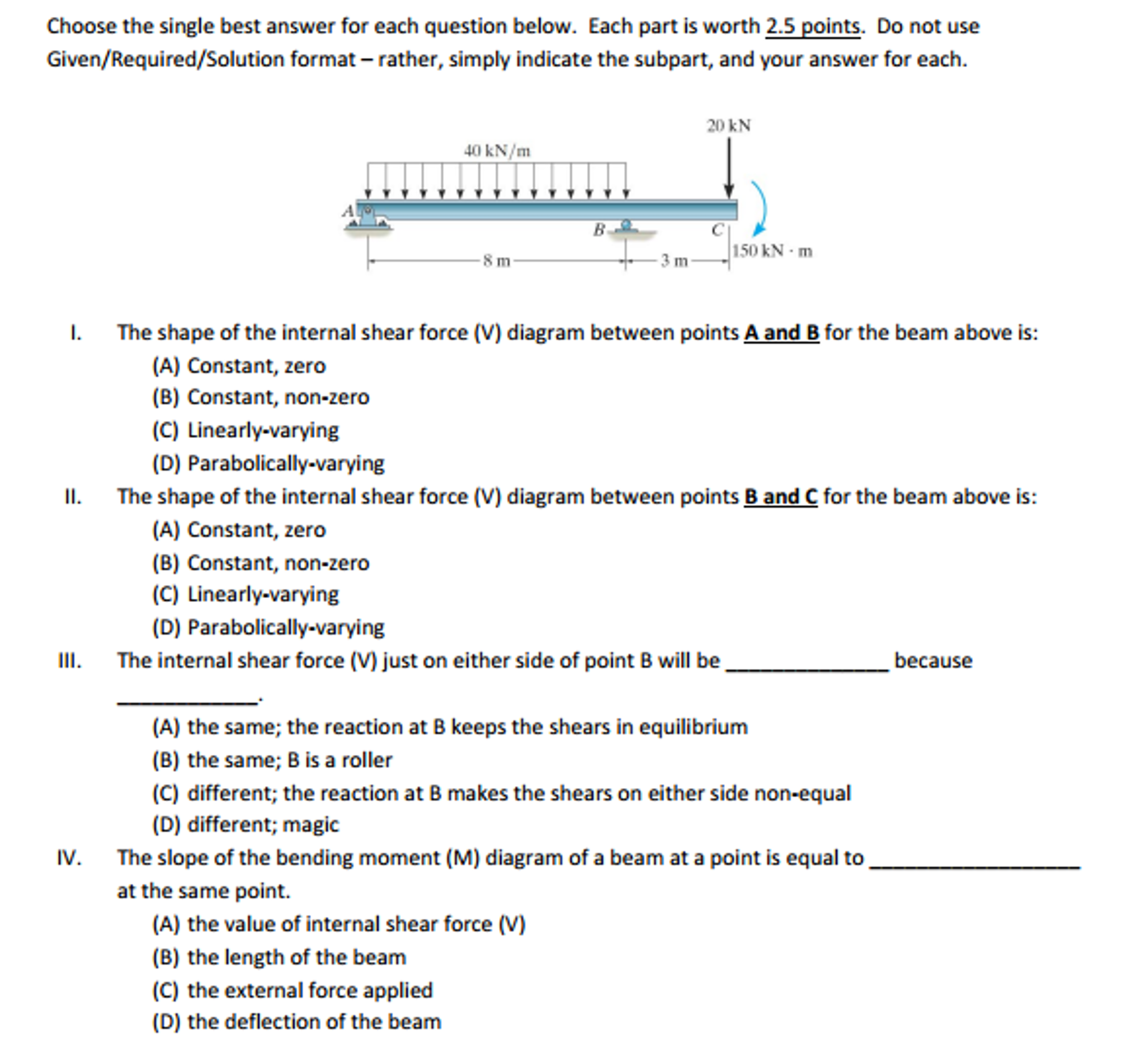 Solved Choose the single best answer for each question | Chegg.com