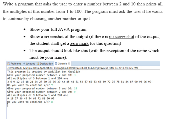 Solved Write a program that asks the user to enter a number | Chegg.com