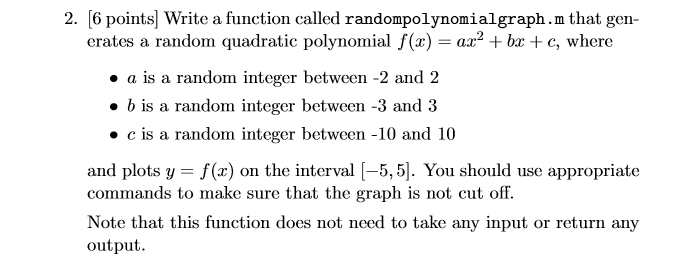 Solved 2. 6 points] Write a function called | Chegg.com