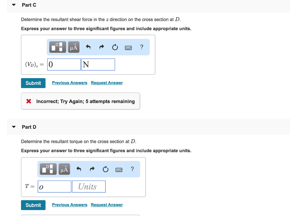 Solved Part A Determine The Resultant Normal Force On The | Chegg.com