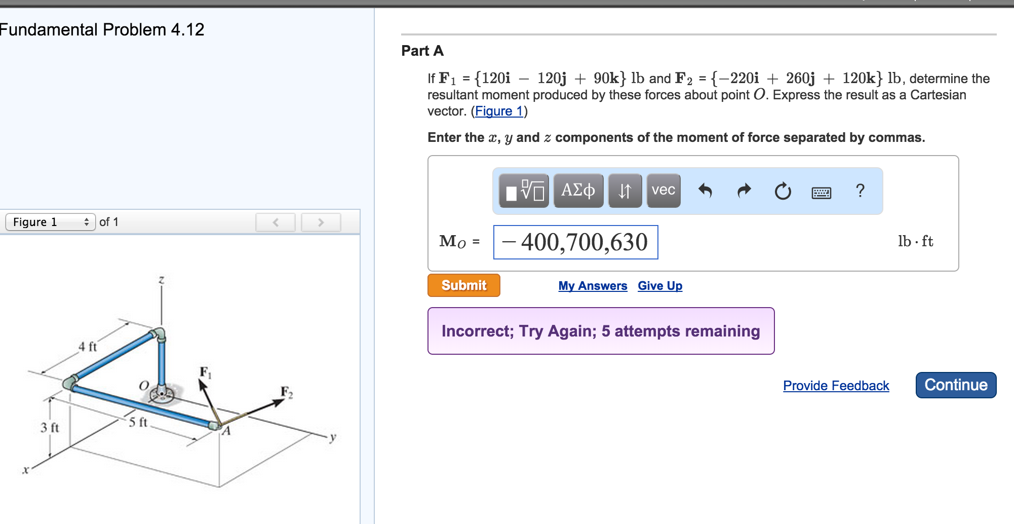 Solved Determine the moment of the force F about the door | Chegg.com