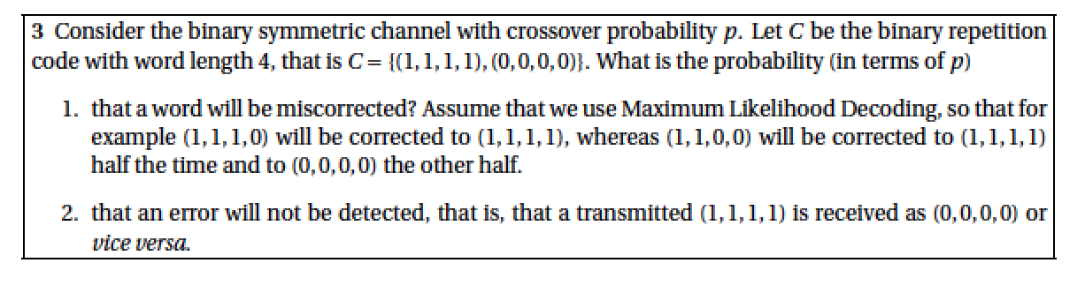 Solved Algebra and coding theory. Please show me step by | Chegg.com