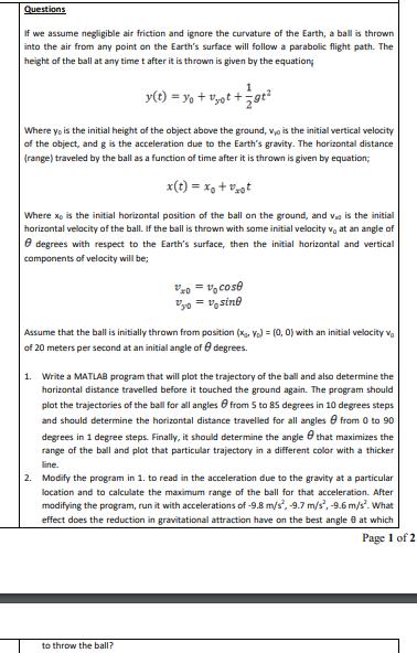 Solved if we assume negligible air friction and ignore the chegg