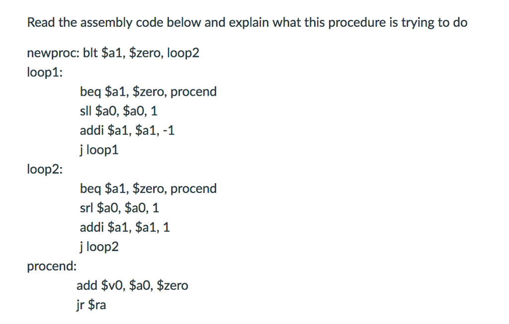 Read the assembly code below and explain what this | Chegg.com