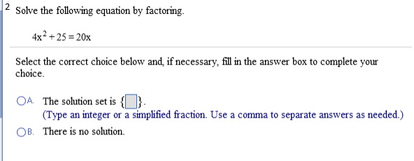 Solved Factor completely. 2c2 - 3c - 20 Select the correct | Chegg.com