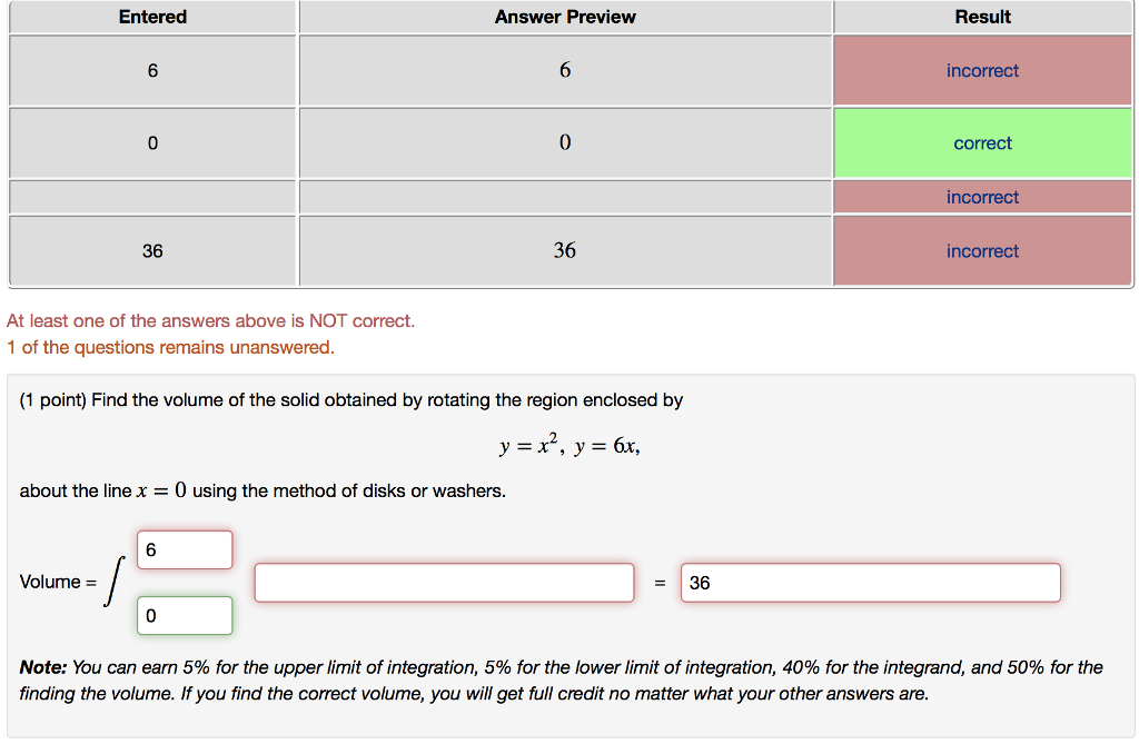 Solved Find The Volume Of The Solid Obtained By Rotating