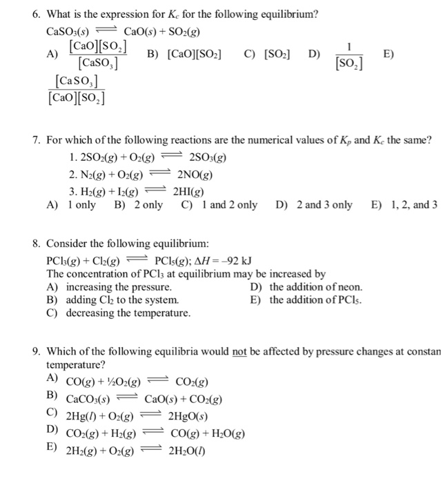 Solved What is the expression for K_c for the following | Chegg.com