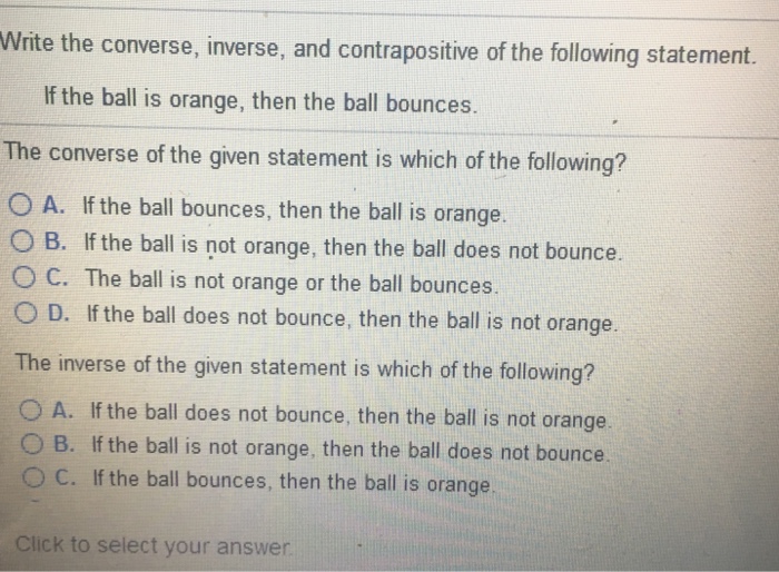 Solved: Write The Converse, Inverse, And Contrapositive Of... | Chegg.com