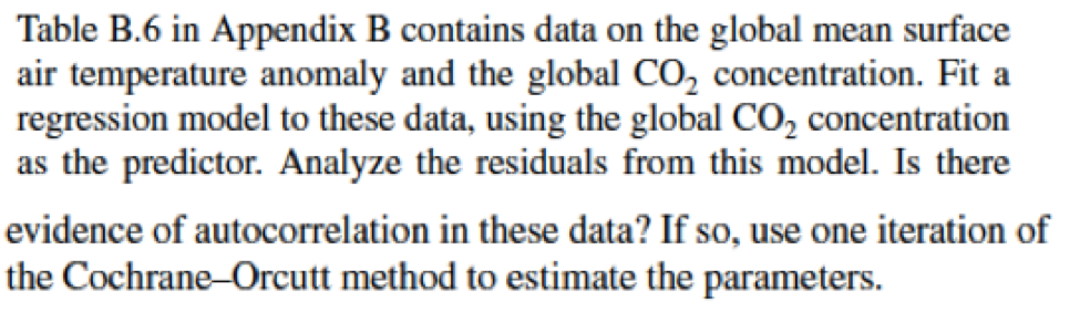Solved Table B.6 in Appendix B contains data on the global | Chegg.com