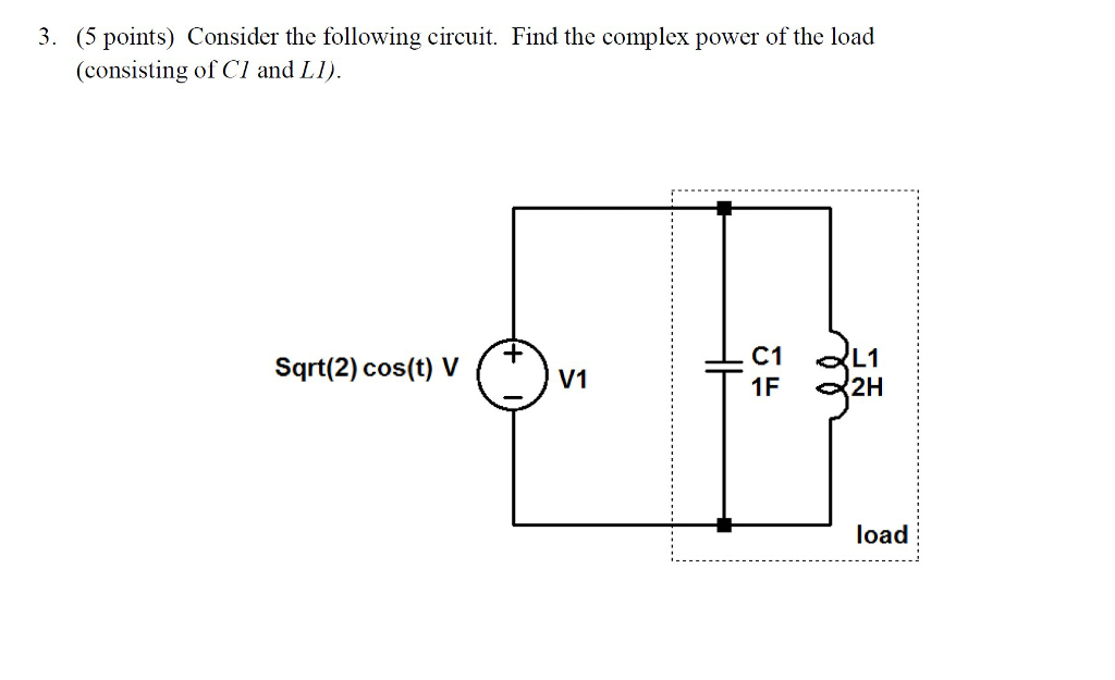 Solved (5 Points) Consider The Following Circuit. Find The | Chegg.com