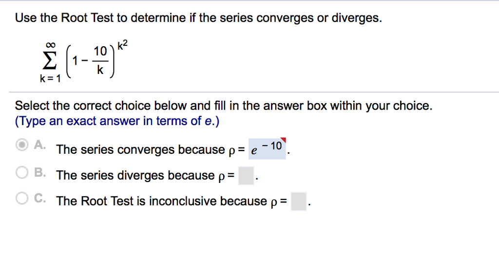 use-the-root-test-to-determine-if-the-series-chegg