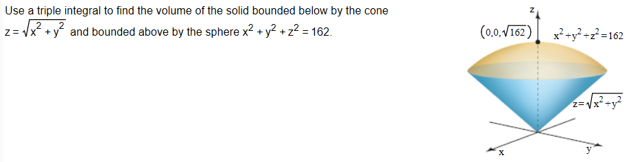 Solved Use a triple integral to find the volume of the solid | Chegg.com