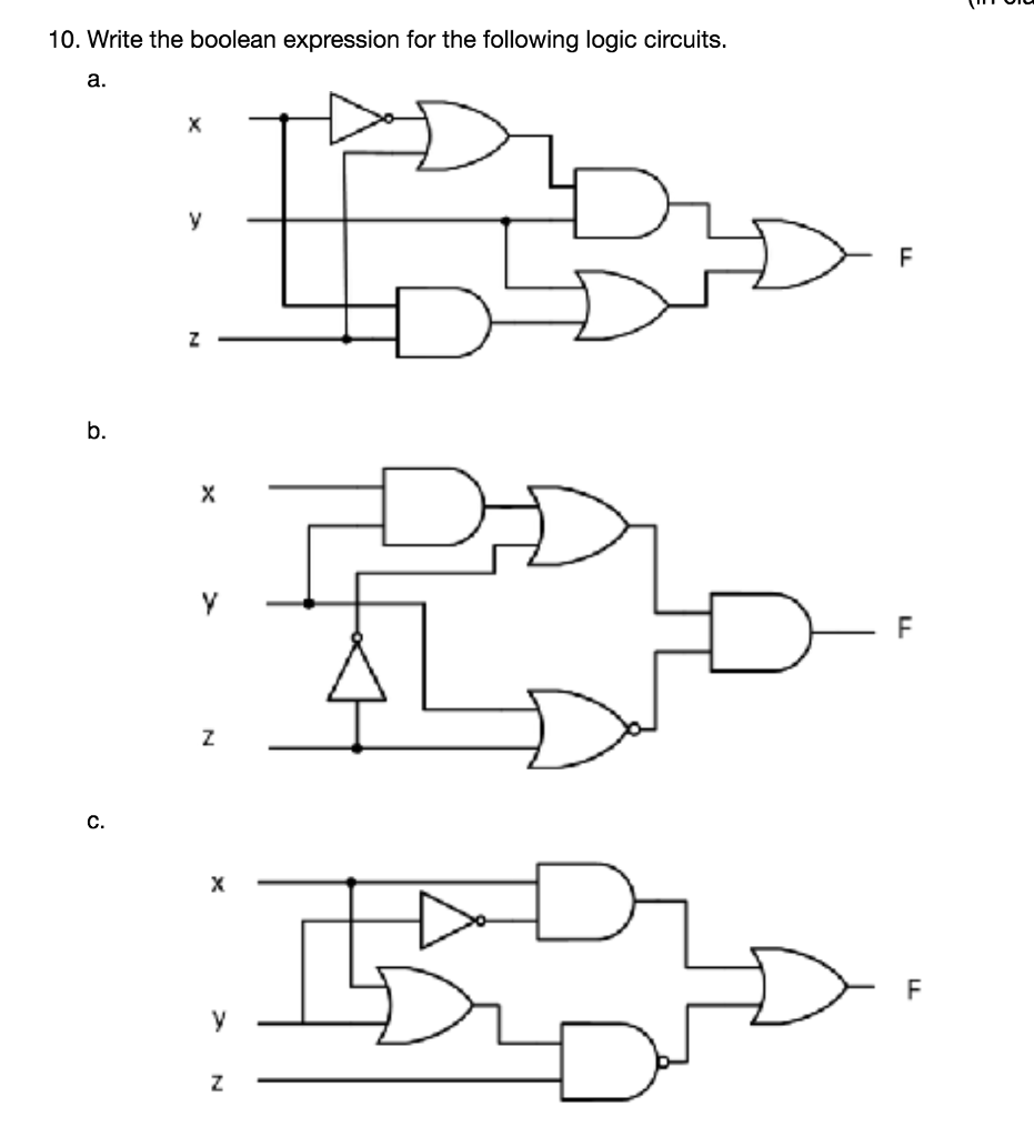 Solved Write the Boolean expression for the following logic | Chegg.com