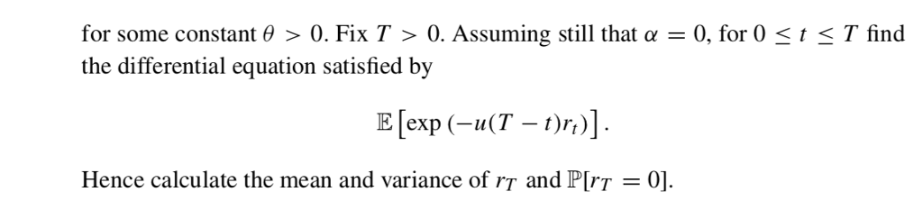 Solved 12 The Cox-Ingersoll-Ross model of interest rates | Chegg.com