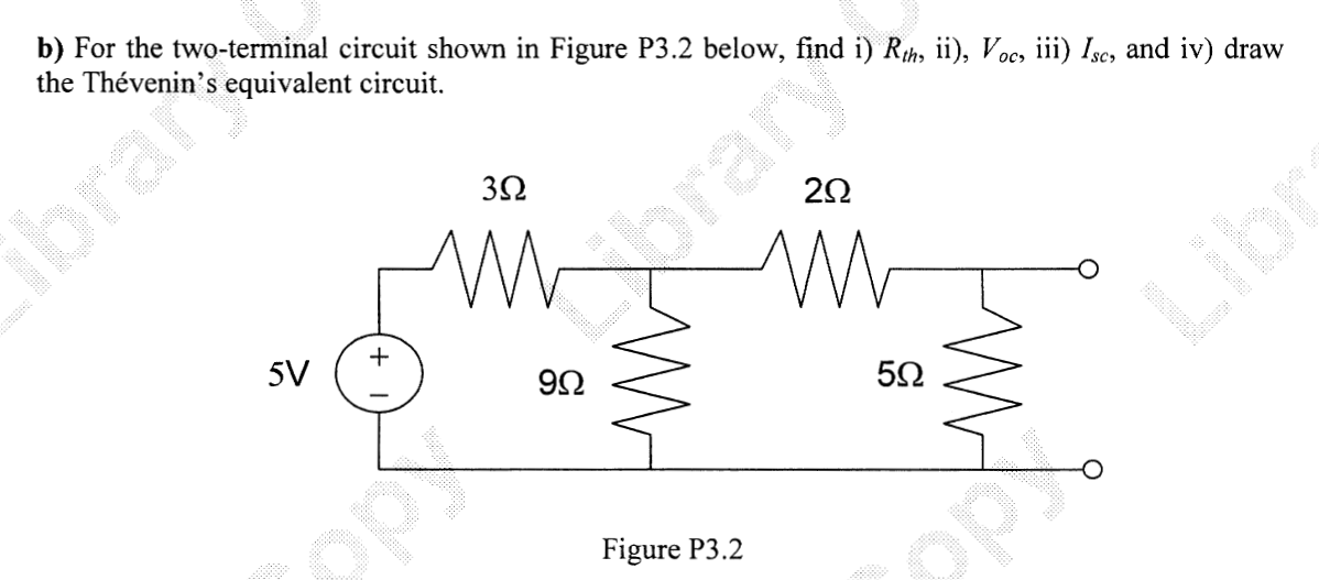 Solved For the twoterminal circuit shown in Figure P3.2