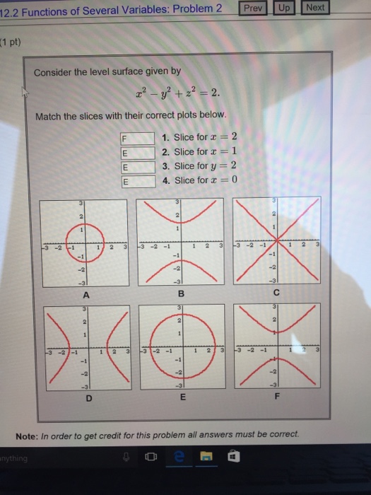 Solved Consider the level surface given by x^2-y^2+z^2 = 2. | Chegg.com