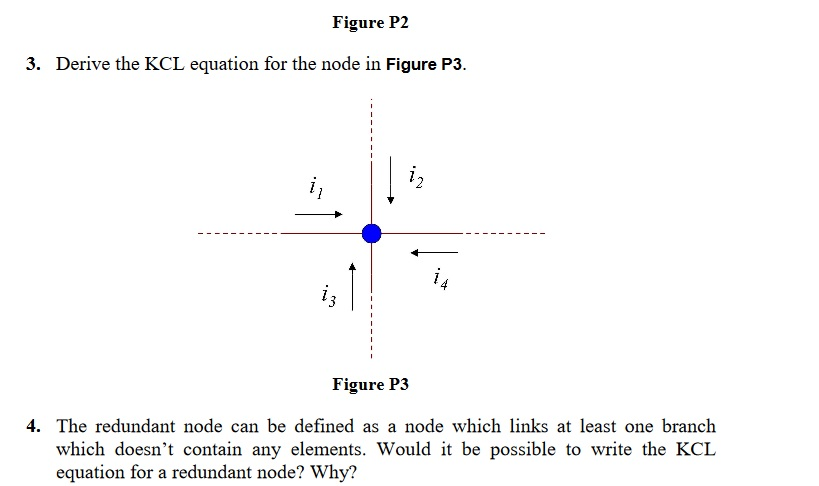 Solved Derive the KCL equation for the node in Figure P3. | Chegg.com