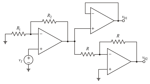 Solved Determine value of the gain (vO1-vO2)/vI (down to 3rd | Chegg.com