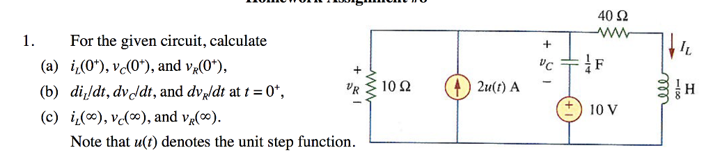 Solved 40 1 For The Given Circuit Calculate A V