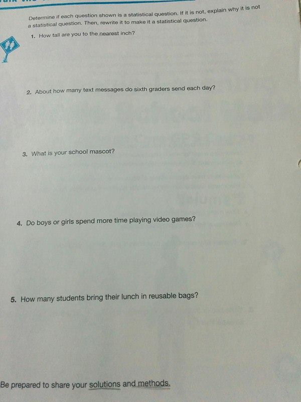 1. Write Two Additional Statistical Questions That... | Chegg.com