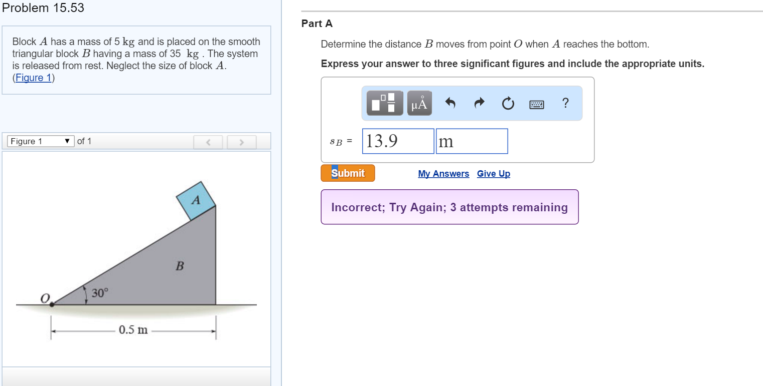 Solved Block A has a mass of 5 kg and is placed on the