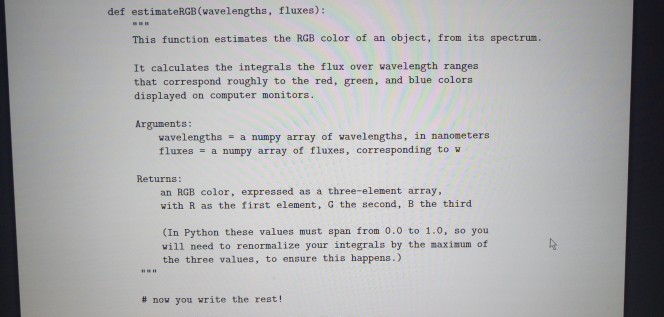 ? (20%) In Python, RGB colors are expressed in | Chegg.com