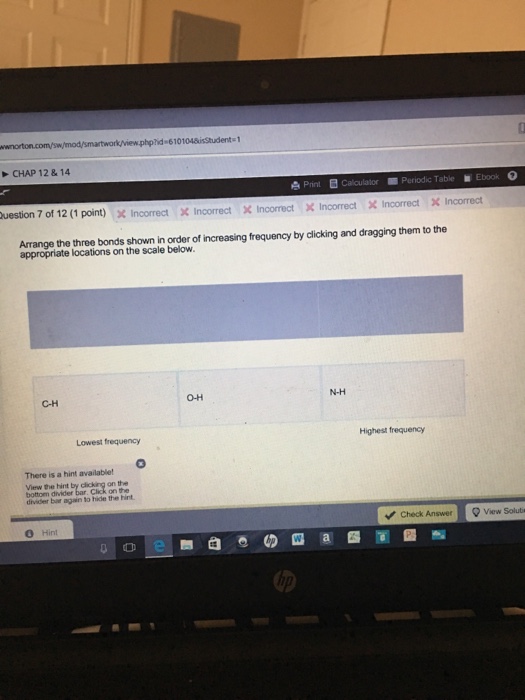 Solved Arrange the three bonds shown in order of increasing | Chegg.com