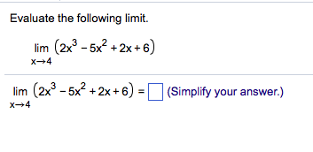 Solved Evaluate The Following Limit. Lim_x Rightarrow 4 | Chegg.com