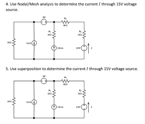 Solved Use Nodal/Mesh analysis to determine the current I | Chegg.com