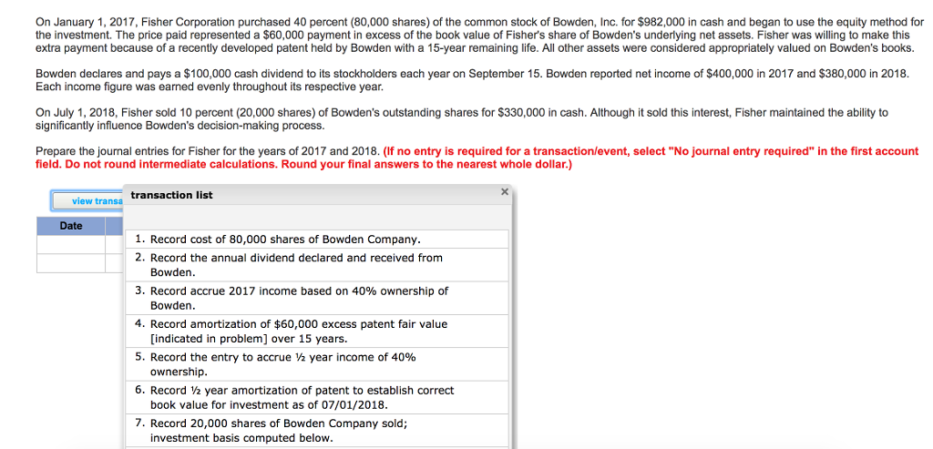 solved-on-january-1-2017-fisher-corporation-purchased-40-chegg