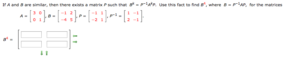 Solved If A and B are similar, then there exists a matrix P | Chegg.com