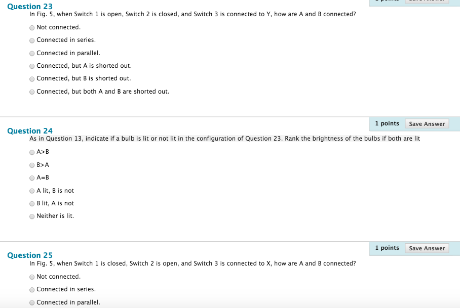 Question 23 In Fig. 5, when Switch 1 is open, Switch | Chegg.com