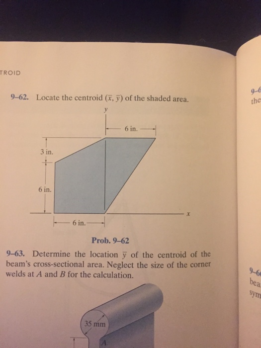 Solved Locate The Centroid X Y Of The Shaded Area