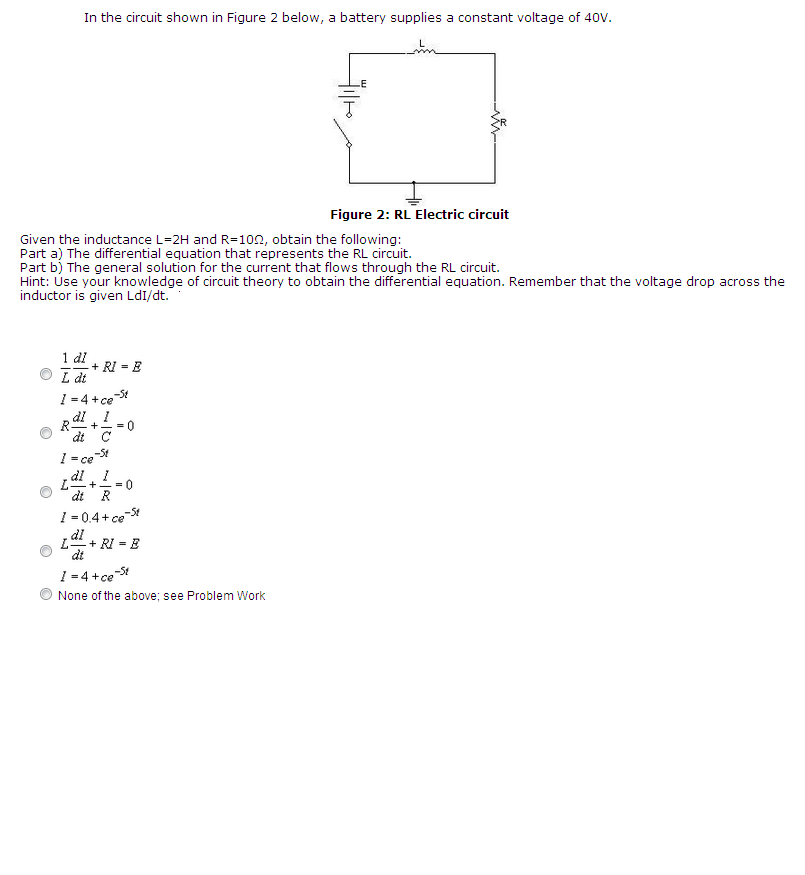 Solved In the circuit shown in Figure 2 below, a battery | Chegg.com