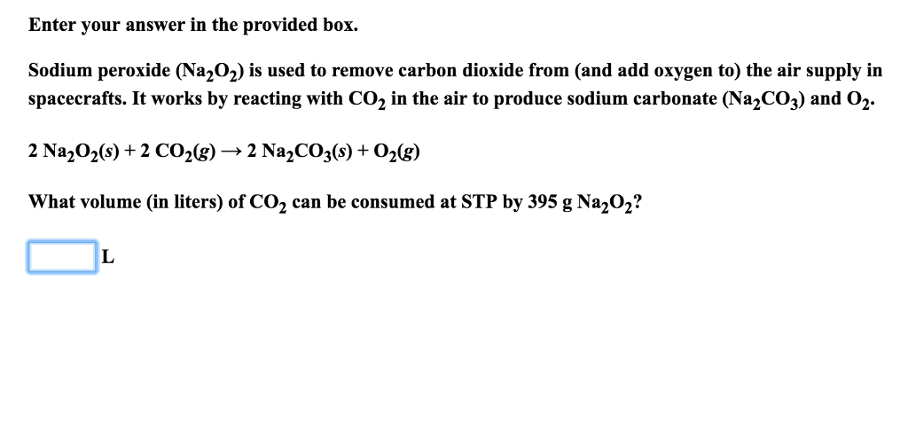 Solved Enter your answer in the provided box. Sodium | Chegg.com