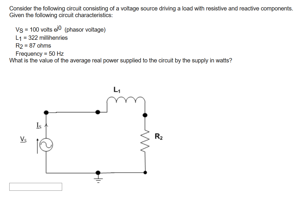 Solved Consider The Following Circuit Consisting Of A | Chegg.com