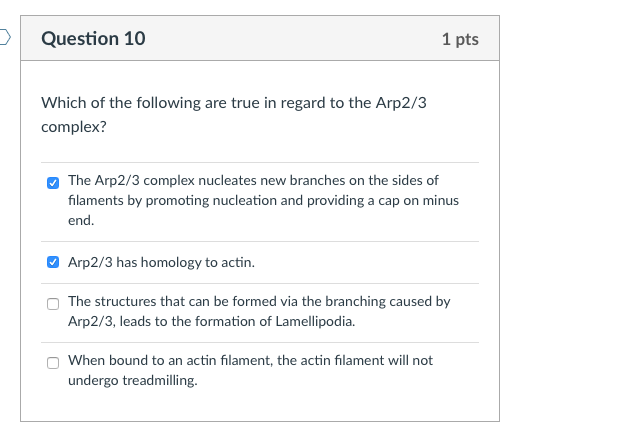 Solved Question 10 1 pts Which of the following are true in | Chegg.com