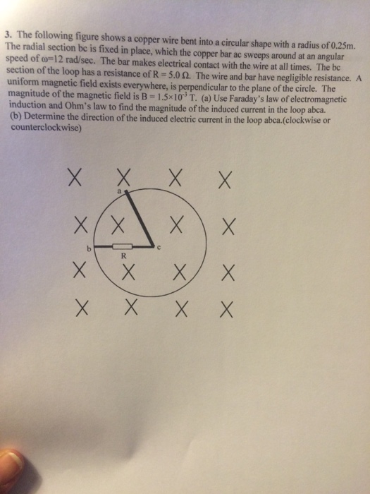 Solved The following figure shows a copper wire bent into a