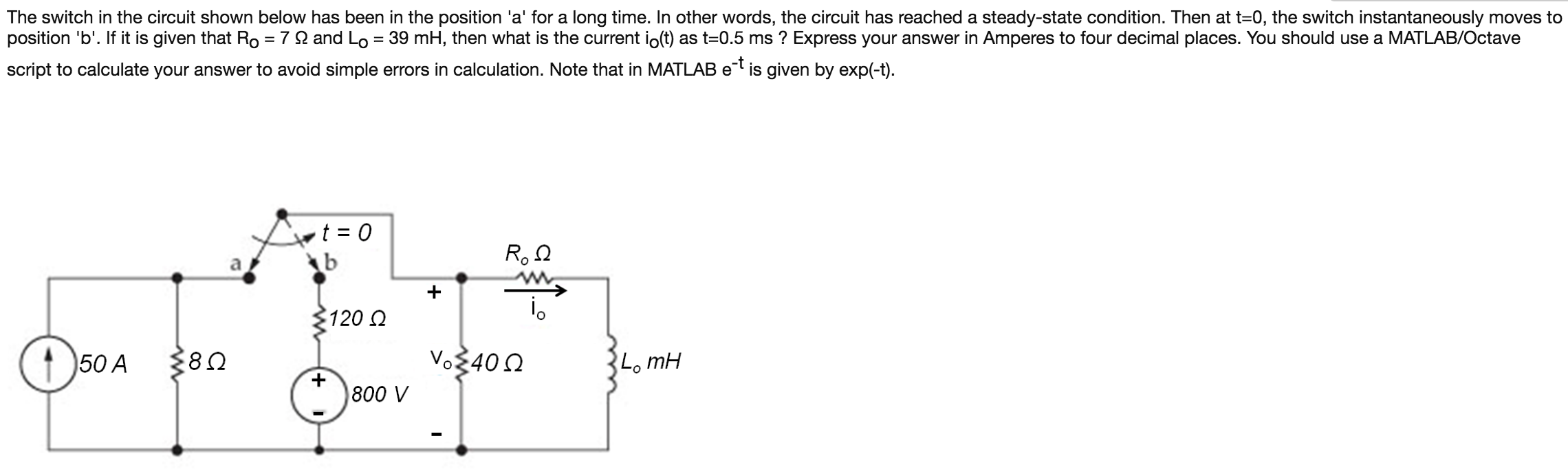 solved-the-switch-in-the-circuit-shown-below-has-been-in-the-chegg