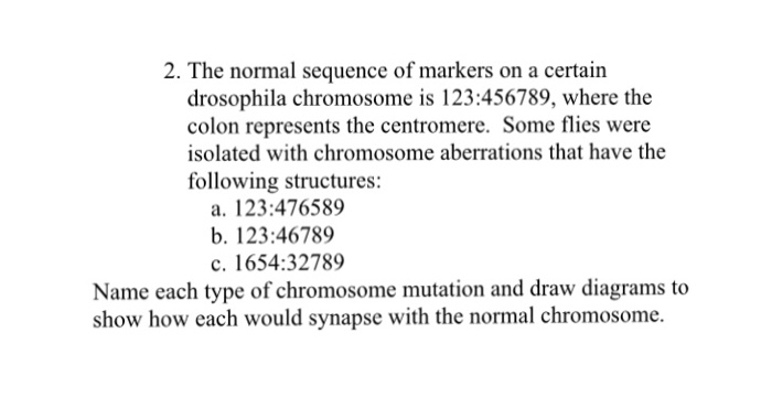 Solved The normal sequence of markers on a certain | Chegg.com