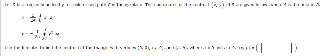 Solved So, I'm just not sure how to set up my integral to | Chegg.com