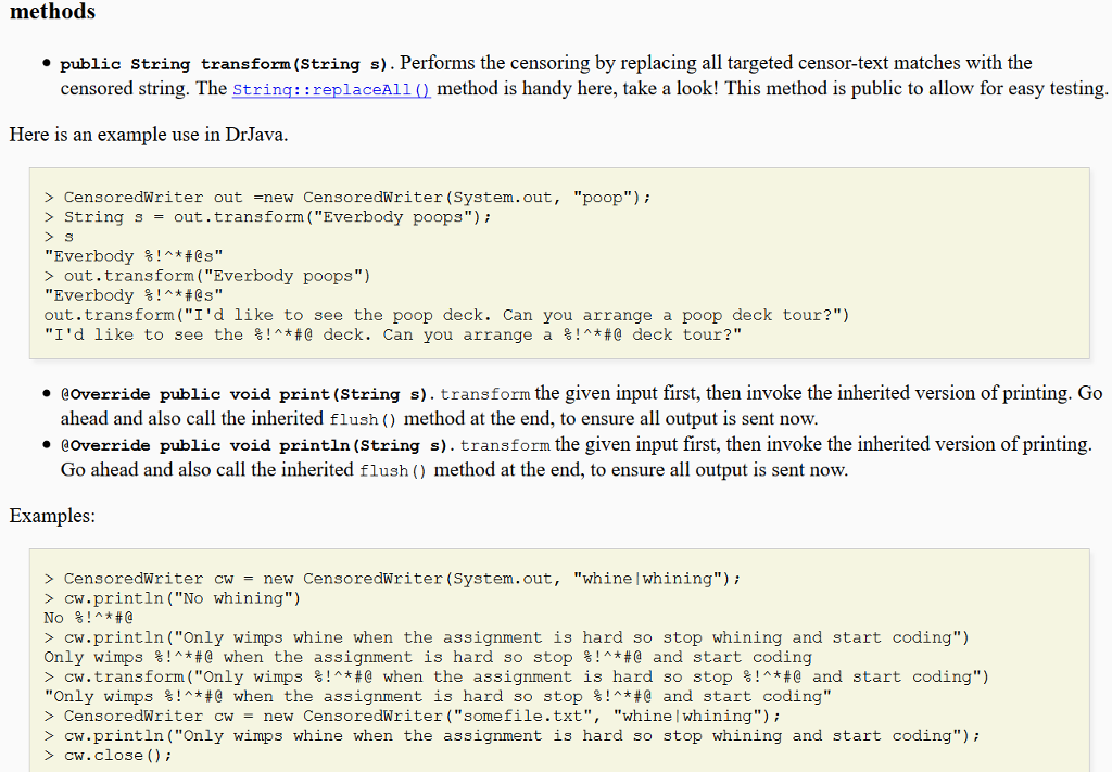 in Java please define the following parent class and | Chegg.com