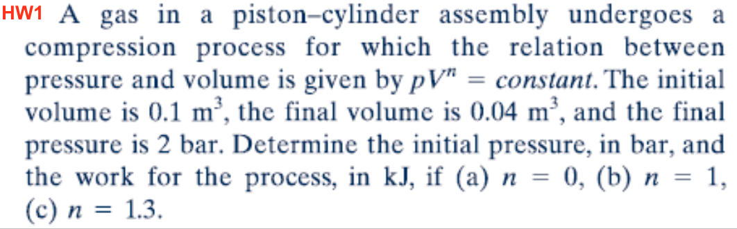 Solved: A Gas In A Piston-cylinder Assembly Undergoes A Co... | Chegg.com