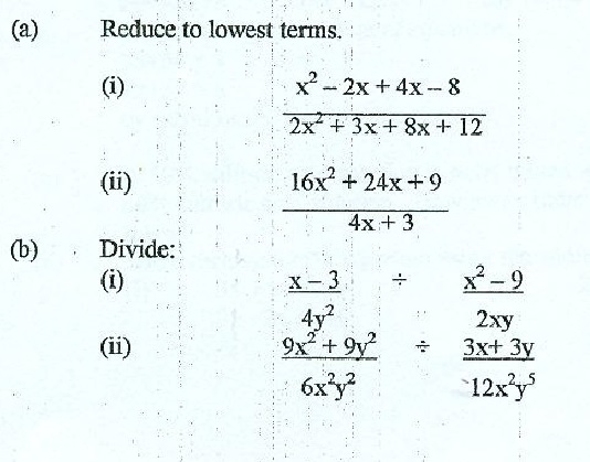 Solved A Reduce To Lowest Terms I X 2 2x 4x