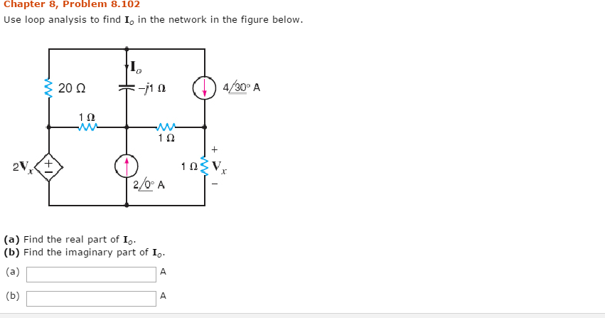 Solved Use the loop analysis to find I0 in the circuit in | Chegg.com