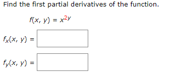 Solved Find the first partial derivatives of the function. | Chegg.com