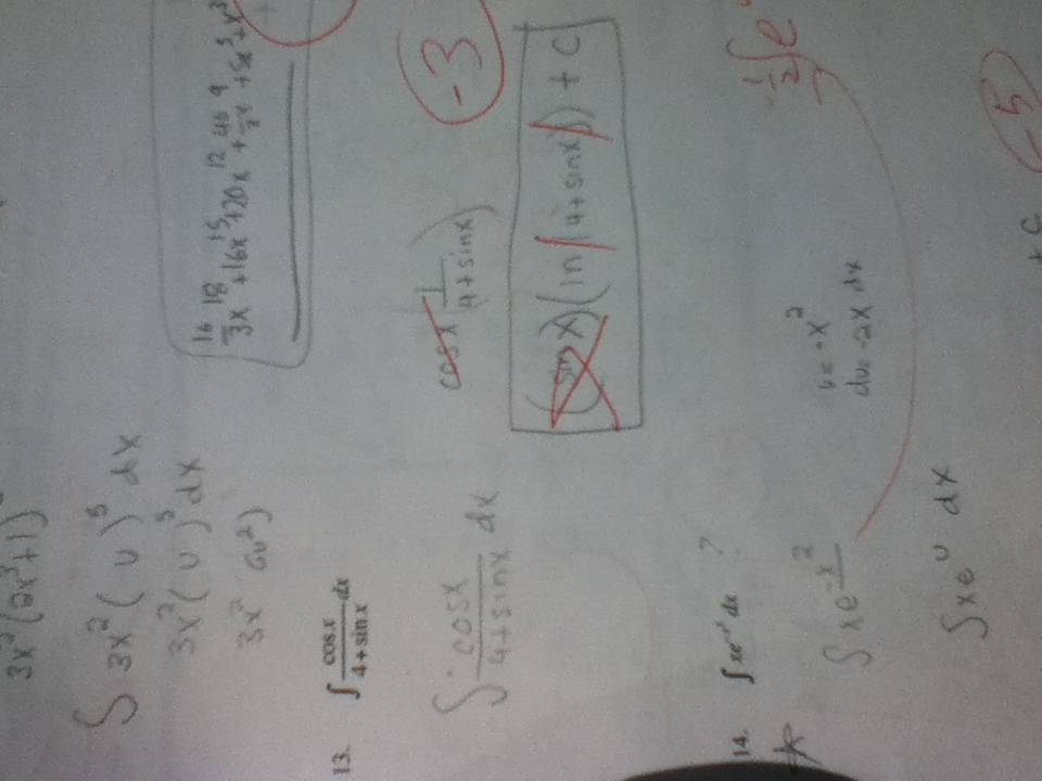 integral 2 per 3 cos x 4 sin x dx adalah